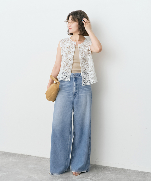 ワイドパンツ ジーンズ デニム デニムパンツ upper hights/アッパーハイツ 別注THE LIAM* レディースの画像