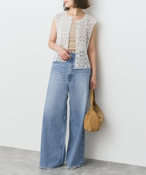 ワイドパンツ ジーンズ デニム デニムパンツ upper hights/アッパーハイツ 別注THE LIAM* レディースの画像