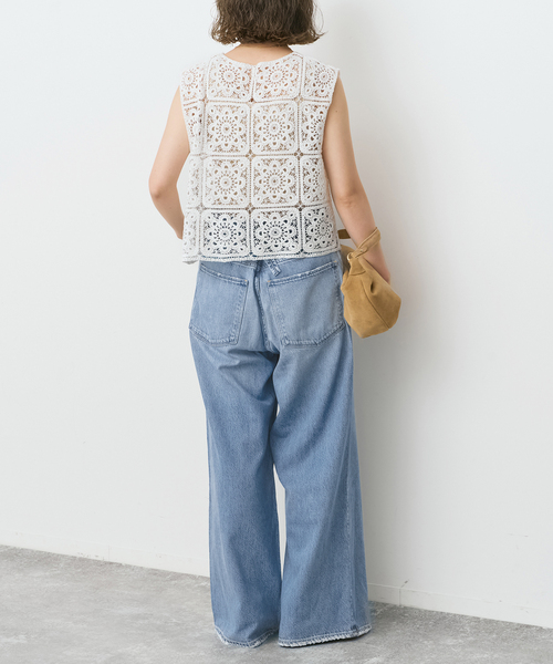 ワイドパンツ ジーンズ デニム デニムパンツ upper hights/アッパーハイツ 別注THE LIAM* レディースの画像