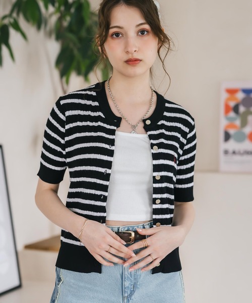 U.S. POLO ASSN.（ユーエスポロアッスン） カーディガン 夏 半袖 W's