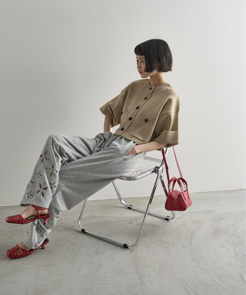 「THE YOn」 スウェットパンツ FREE アイボリー レディース_画像5
