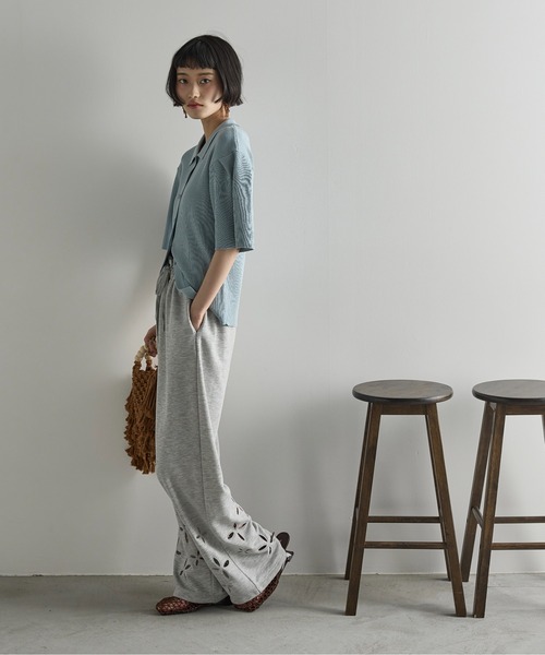 「THE YOn」 スウェットパンツ FREE アイボリー レディース_画像7