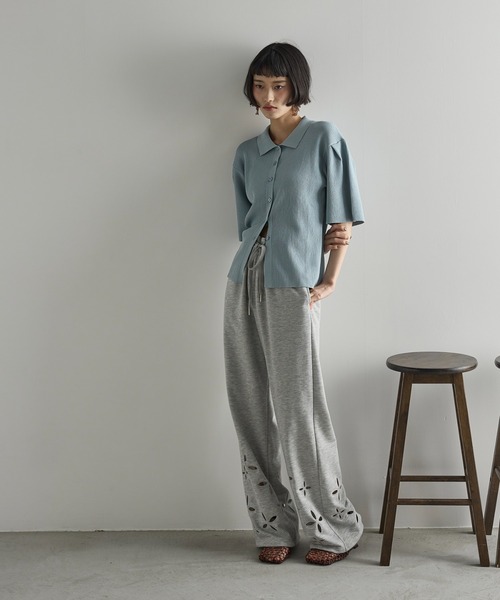 「THE YOn」 スウェットパンツ FREE アイボリー レディース_画像8