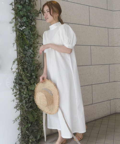 「CORNERS」 半袖ワンピース M ブルー レディース_画像2