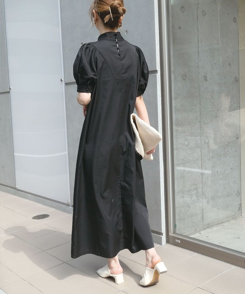 「CORNERS」 半袖ワンピース M ブルー レディース_画像4