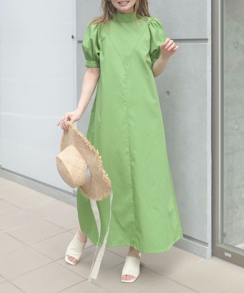 「CORNERS」 半袖ワンピース M ブルー レディース_画像6