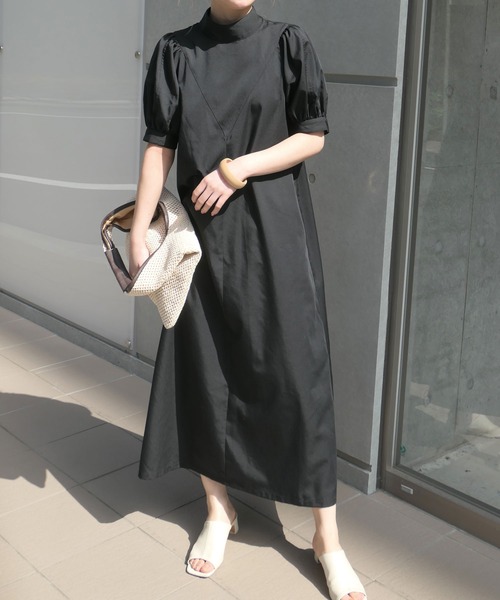 「CORNERS」 半袖ワンピース M ブルー レディース_画像8