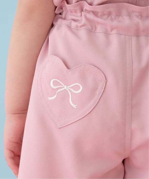 パンツ フロントプリーツハートポケットカラースカパン キッズ 子供服