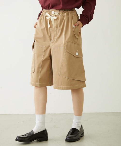 MILKFED.（ミルクフェド） ワイドパンツ ハーフパンツ カーゴパンツ