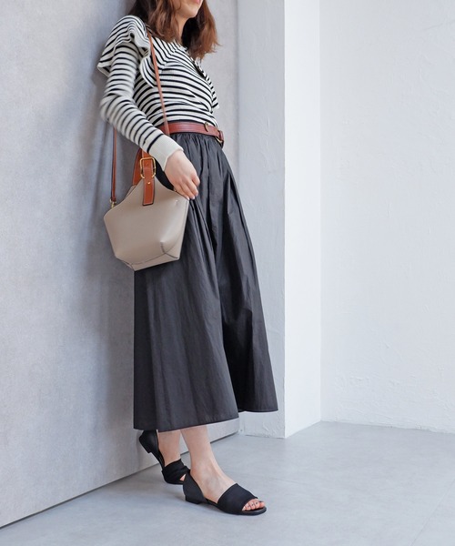 「MODE KAORI」 フラットサンダル 23cm ブラック レディース_画像8