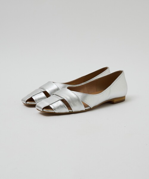「Au BANNISTER」 フラットサンダル 39 シルバー レディース_画像6