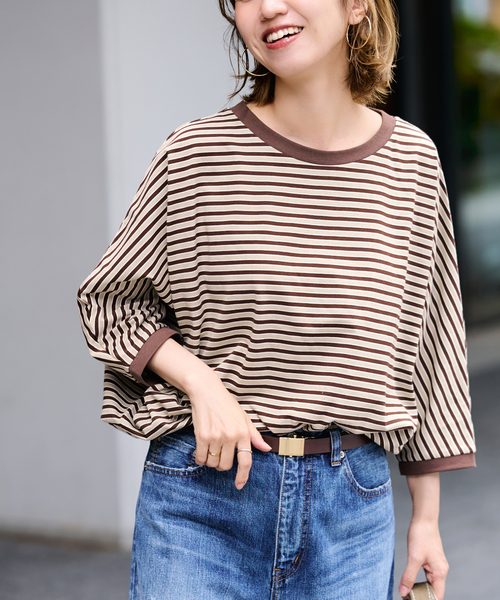 【美品】UNBIND ボーダー　シャツ XL FRAMeWORK（フレームワーク） tシャツ STAR＆STRIPE 別注ドルマン