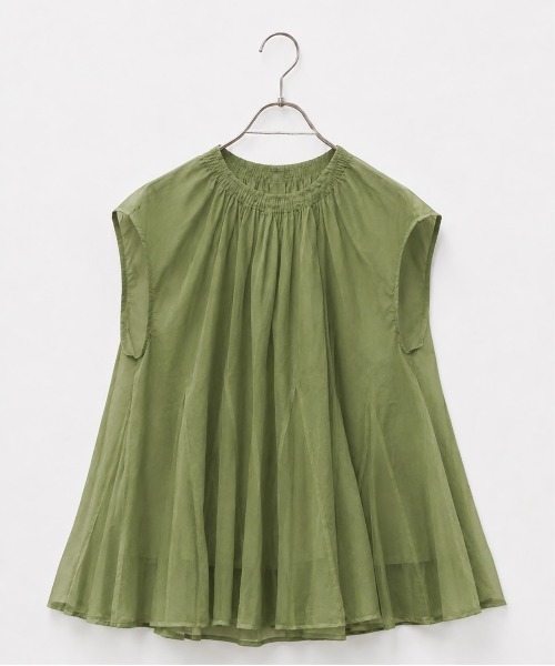 Marilyn Moon（マリリンムーン） ブラウス シャツ sheer starched 