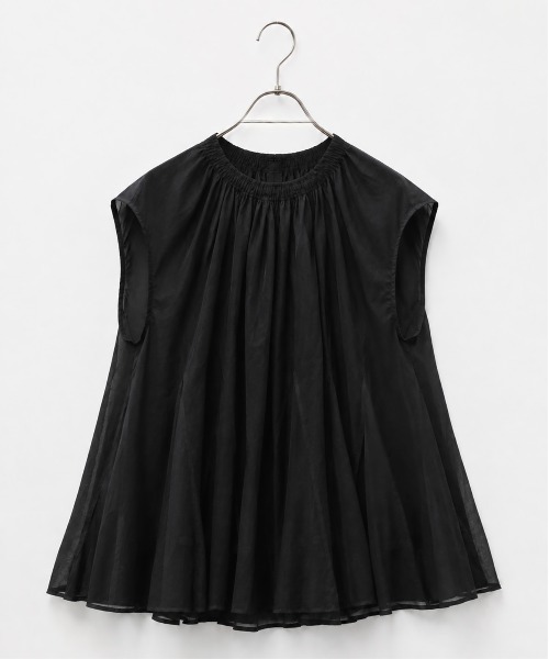 Marilyn Moon（マリリンムーン） ブラウス シャツ sheer starched 