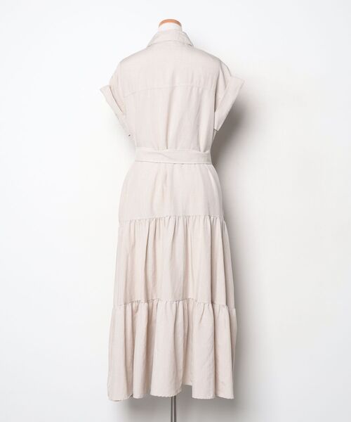 「BLUEEAST」 シャツワンピース MEDIUM ベージュ レディース_画像2