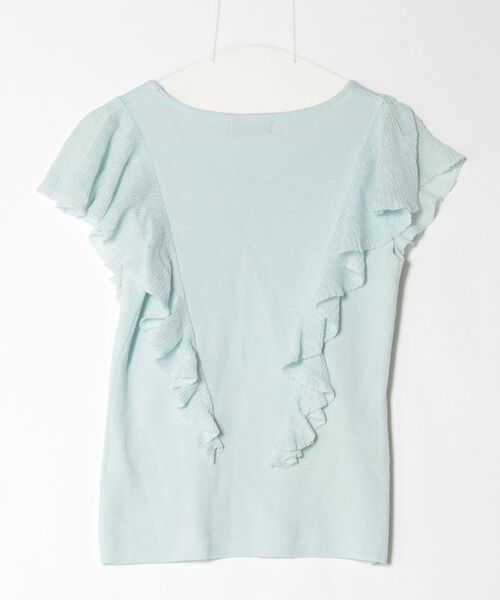 「SWINGLE」 半袖ニット SMALL ブルー レディース_画像2