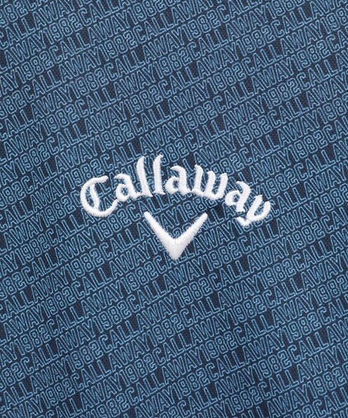 Callaway（キャロウェイ） ポロシャツ 半袖 -3℃裏クール総柄ボタン
