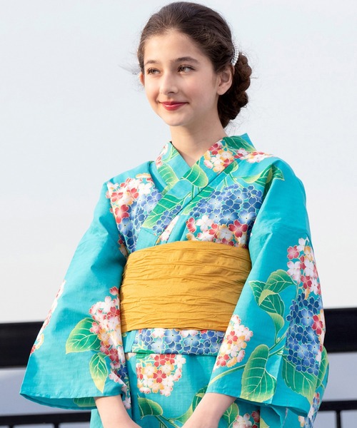きらり 浴衣女の子用3着 KYOETSU 浴衣 簡単着付け セパレート 女の子 3点セット