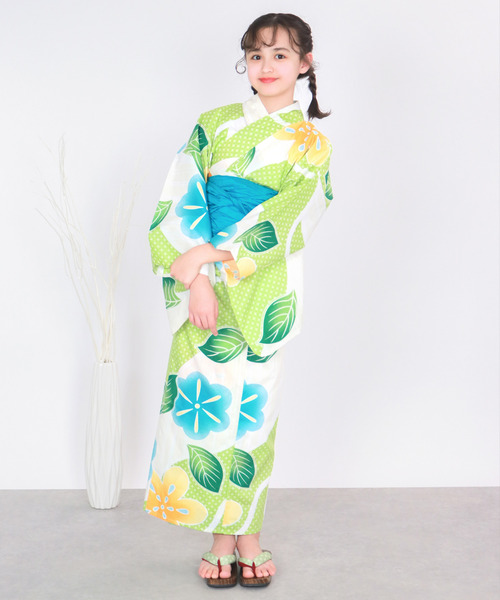 7〜10歳浴衣＋帯＋下駄3点セット 楽天市場】【20％OFF】子供 浴衣 3点 セット ( 浴衣 帯 下駄