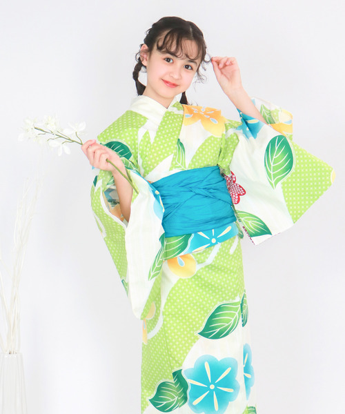 きらり 浴衣女の子用3着 KYOETSU 浴衣 簡単着付け セパレート 女の子 3点セット