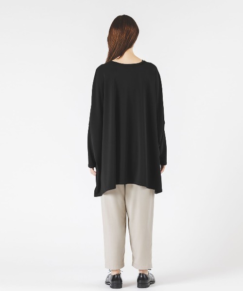 ミズイロイドチュニック mizuiroind（ミズイロインド） チュニック クルーネックワイド