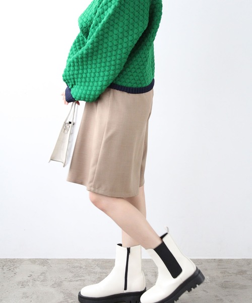 パンツ ベルト付ショートパンツ「セットアップ対応」 レディース | GeeRA | 07