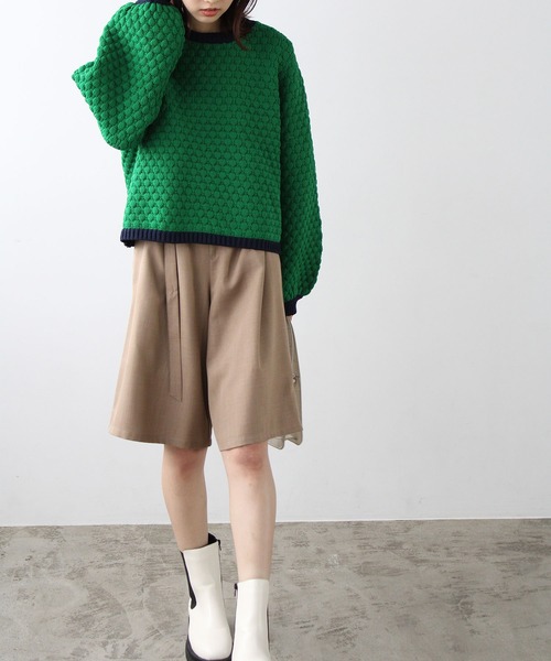 パンツ ベルト付ショートパンツ「セットアップ対応」 レディース | GeeRA | 06
