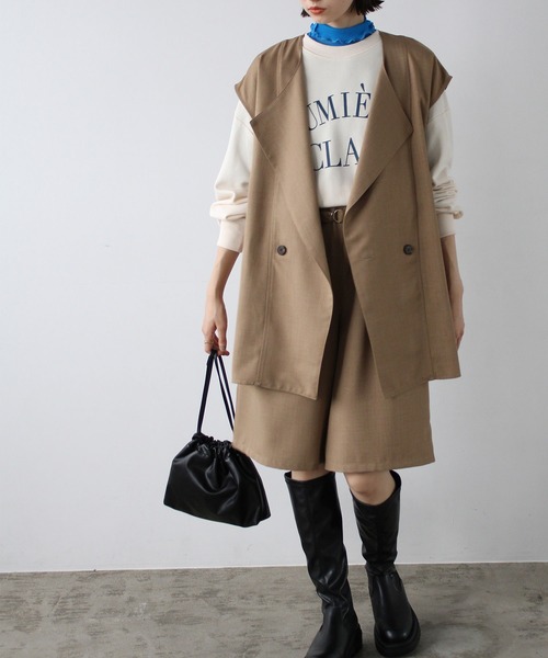 パンツ ベルト付ショートパンツ「セットアップ対応」 レディース | GeeRA | 13