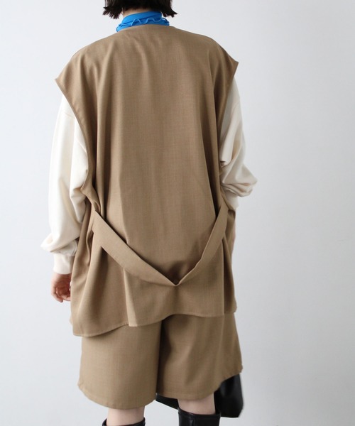 パンツ ベルト付ショートパンツ「セットアップ対応」 レディース | GeeRA | 19