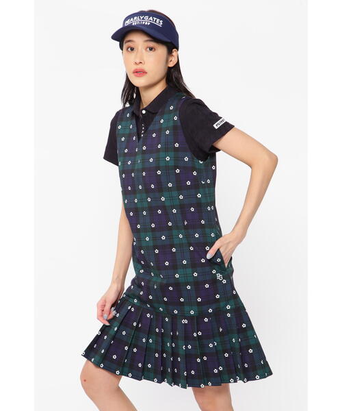 【PEARLY GATES】ブラック ワンピース【新品タグ付き】 PEARLY GATES ワンピース 「PEARLY GATES」TEXBRID ストレッチ