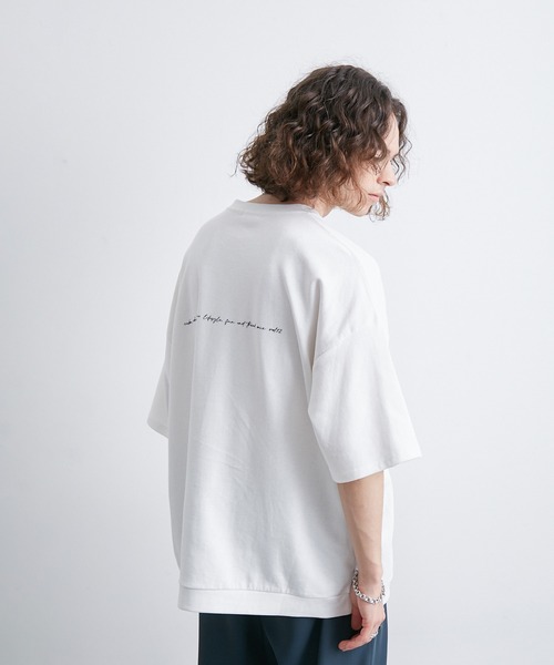 JUNRED tシャツ 2ポイントショートスリーブワイドTシャツ メンズ