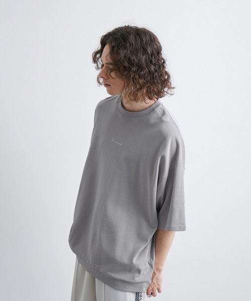 JUNRED tシャツ 2ポイントショートスリーブワイドTシャツ メンズ