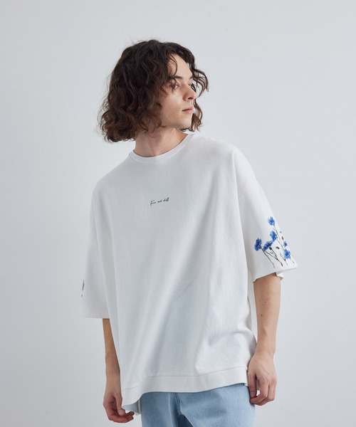 JUNRED tシャツ 2ポイントショートスリーブワイドTシャツ メンズ