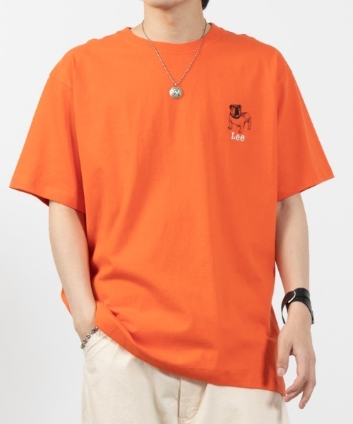 Lee tシャツ リー ブルドッグプリント半袖Tシャツ メンズ