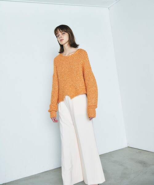 GRACE CONTINENTAL ニット セーター ショートネップニットトップ