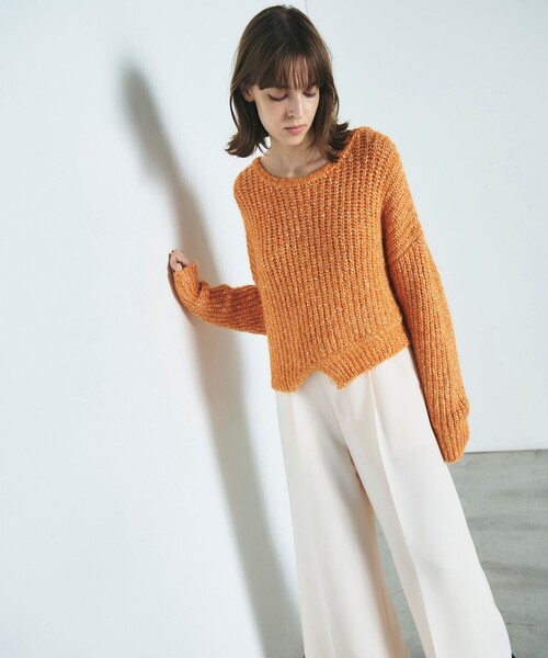 グレースコンチネンタル ショートネップニットトップ ショートネップニットトップ / GRACE CONTINENTAL | GRACE