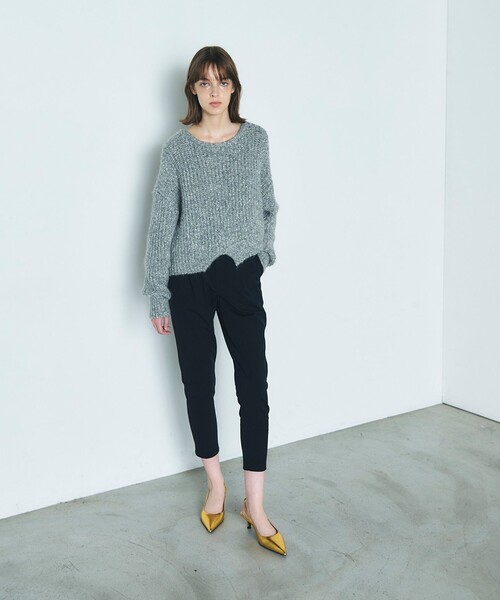 GRACE CONTINENTAL ニット セーター ショートネップニットトップ