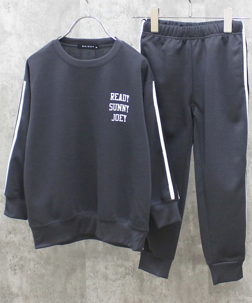 THE CASUAL セットアップ ダンボールニット ラインテープ BIG