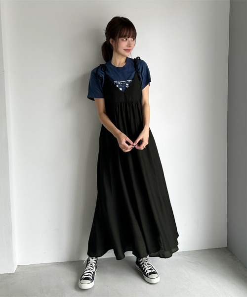 titivate（ティティベイト） ワンピース ショルダーリボンVネック