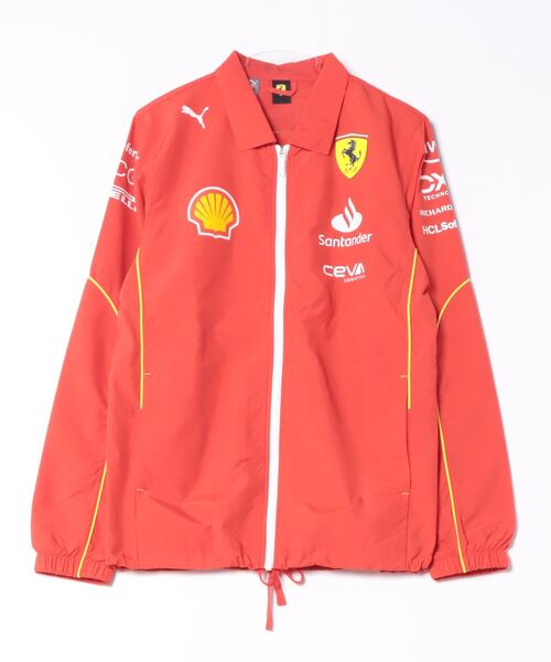 【PUMA】プーマ フェラーリ コラボチームジャケット XXL 超希少 美品 赤 PUMA ブルゾン アウター プーマ メンズ フェラーリ レプリカ
