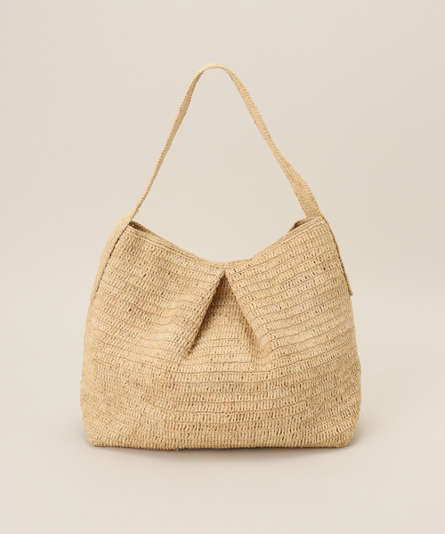 【美品】MAISON N.H PARIS　カゴショルダー　ウエスト　ラフィア MAISON N.H PARIS（メゾンエヌアッシュパリ）のかごバッグ