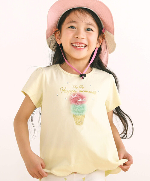 SLAP SLIP（スラップスリップ） tシャツ アイスウサギシルエットリボン