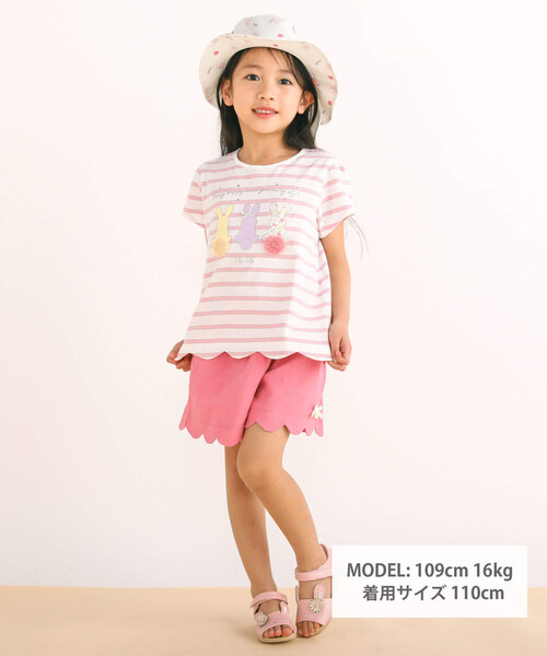 SLAP SLIP（スラップスリップ） tシャツ アイスウサギシルエットリボン