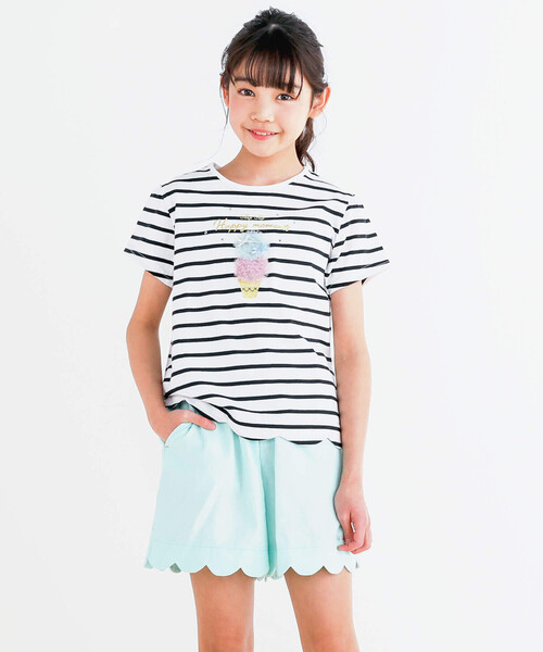 SLAP SLIP（スラップスリップ） tシャツ アイスウサギシルエットリボン