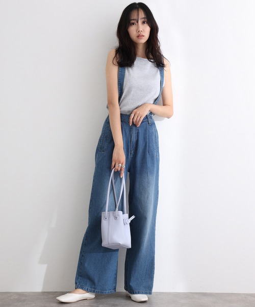 ElegChic サロペット オーバーオール 取り外し可能サスペンダーデニム