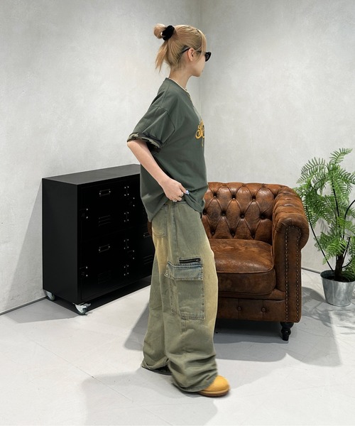 ジーンズ スタッズカーゴデニム メンズ レディース : ZOZOTOWN