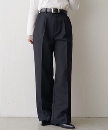 Lui's セットアップ ワイドテーラードジャケット ワイドスラックス Lui's スラックス パンツ 「セットアップ対応」ストレッチツイル