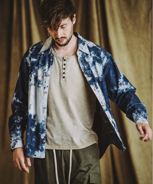 NO ID.(ノーアイディー) シャツ 「NO ID.」Bleach Denim Big Shirt NO ID.(ノーアイディー) シャツ 「NO ID.」Bleach Denim Big Shirt