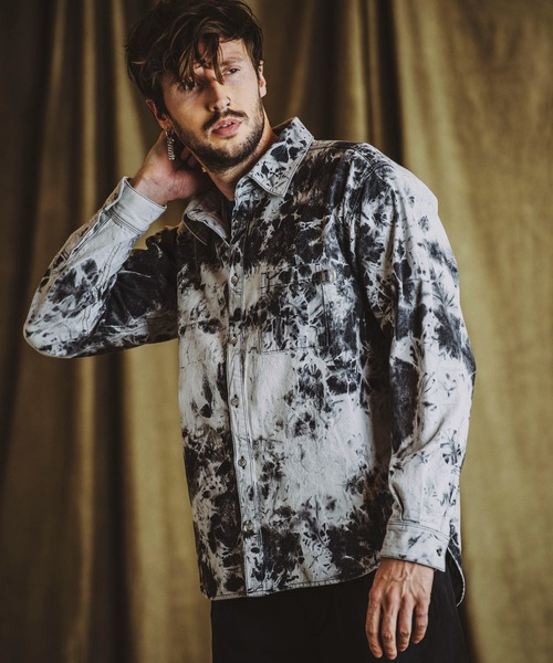 NO ID.（ノーアイディー） シャツ 「NO ID.」Bleach Denim Big Shirt