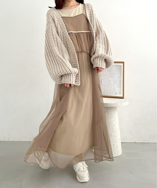 Olu.（オルドット） ワンピース チュールキャミソールセットワンピース